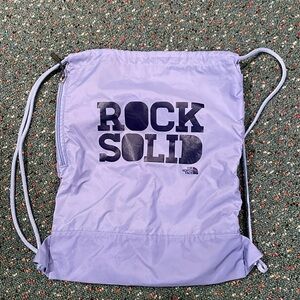 Northface Rock Solid Purple String Backpack